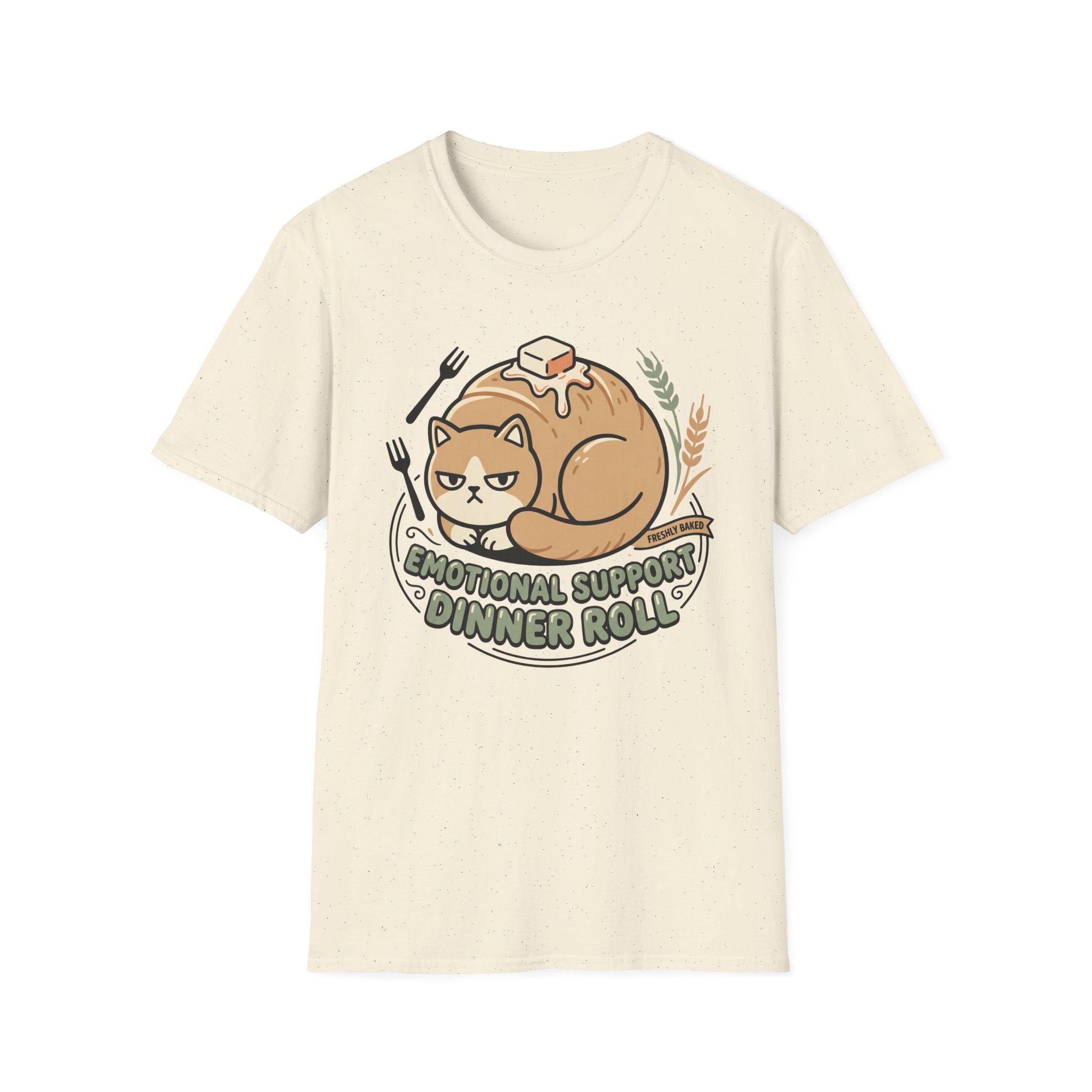 Emotional Support Dinner Roll T-Shirt