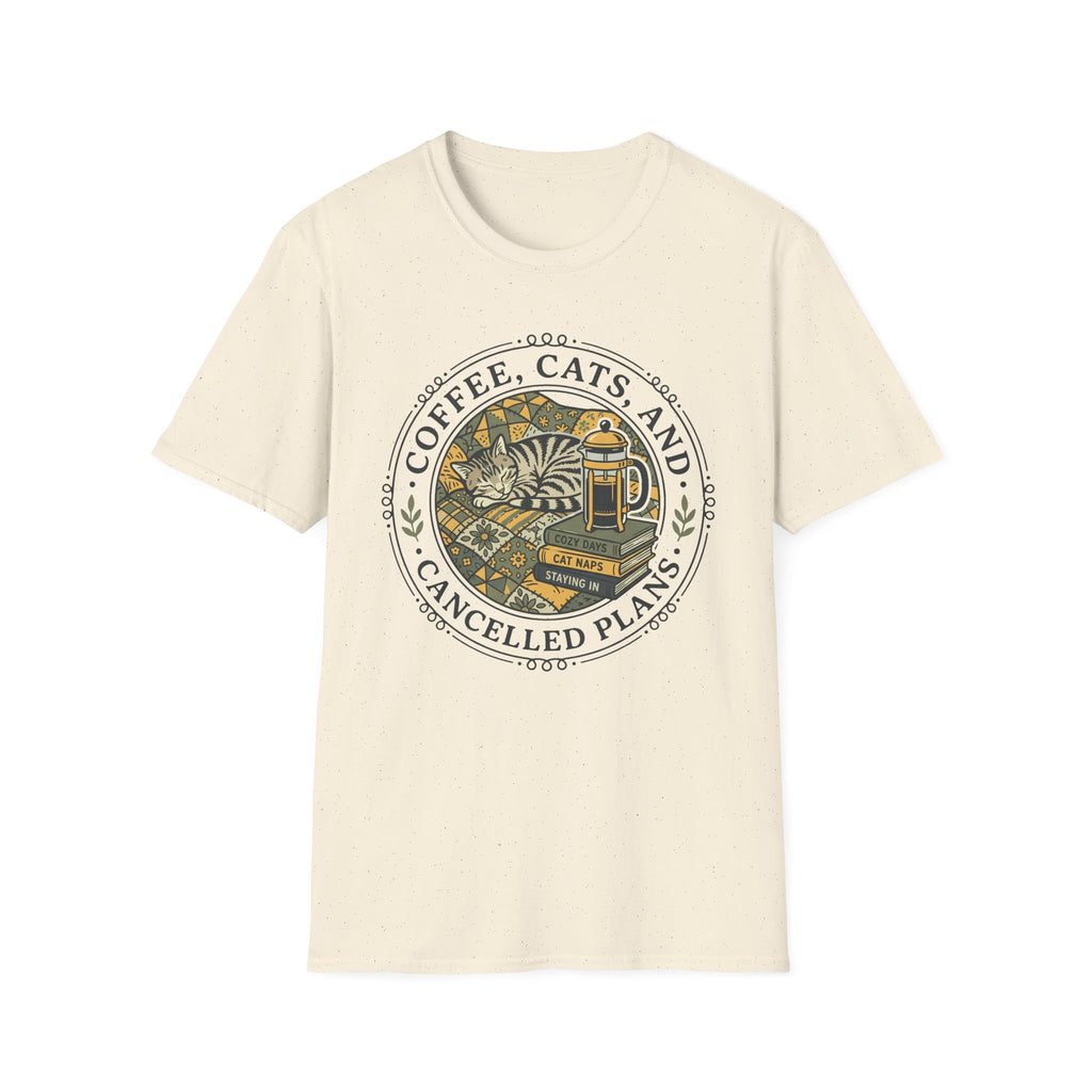 Coffee, Cats And Cancelled Plans T-Shirt