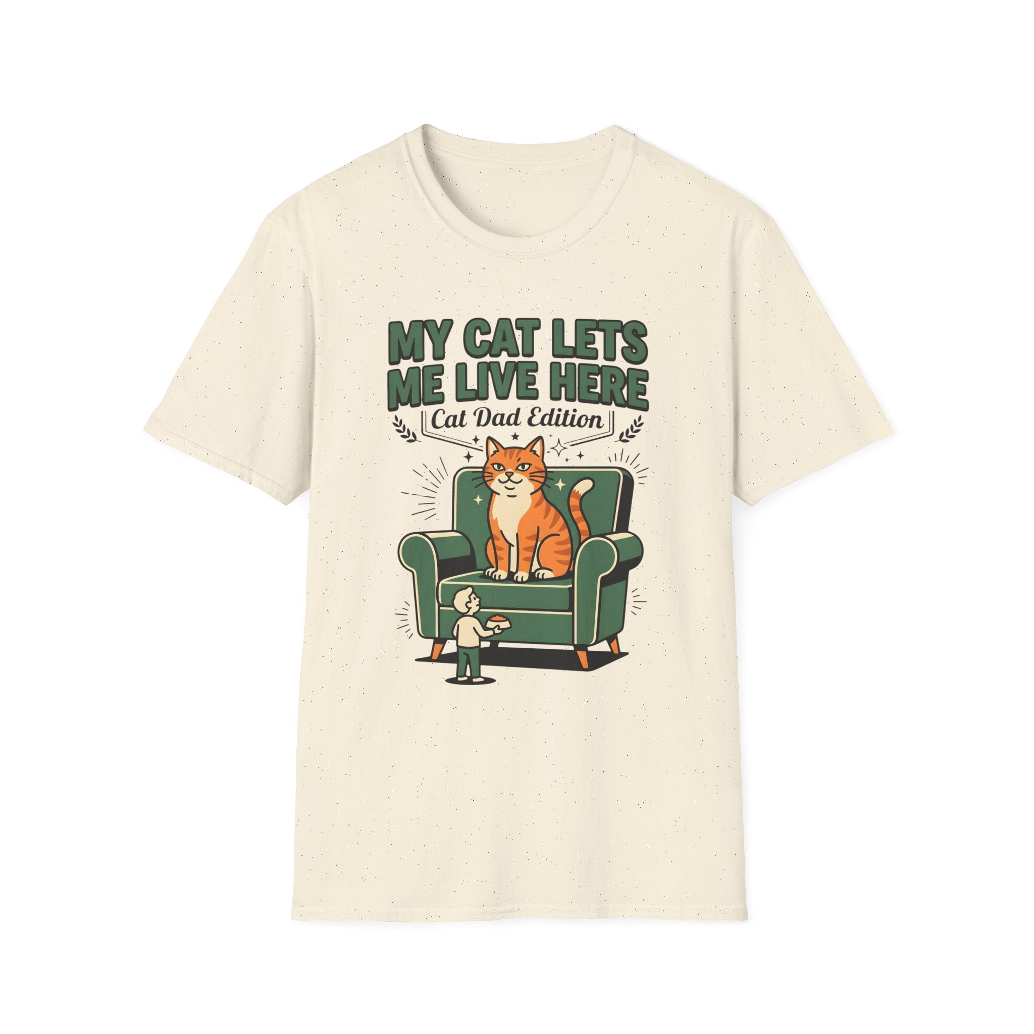 My Cat Lets Me Live Here T-Shirt