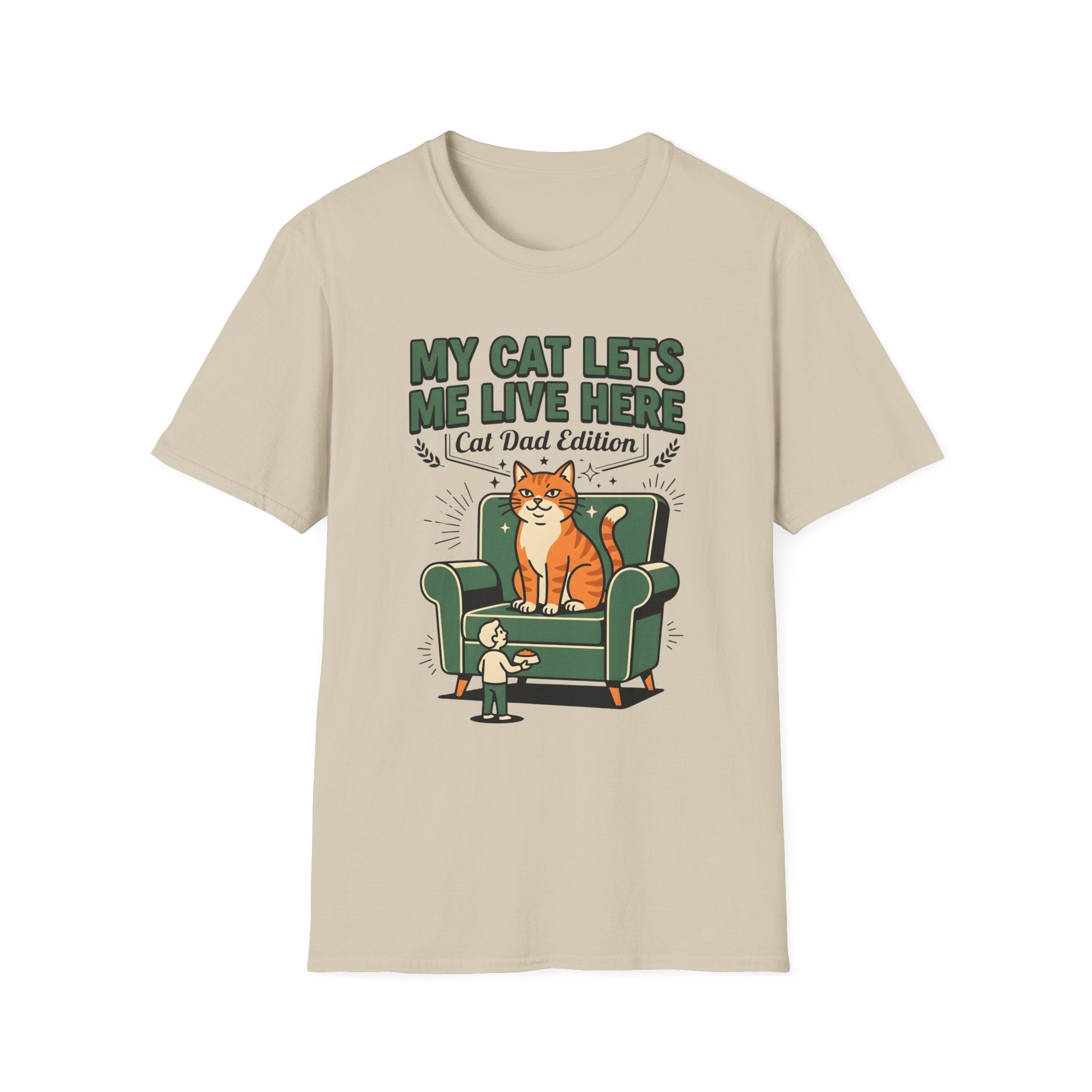 My Cat Lets Me Live Here T-Shirt