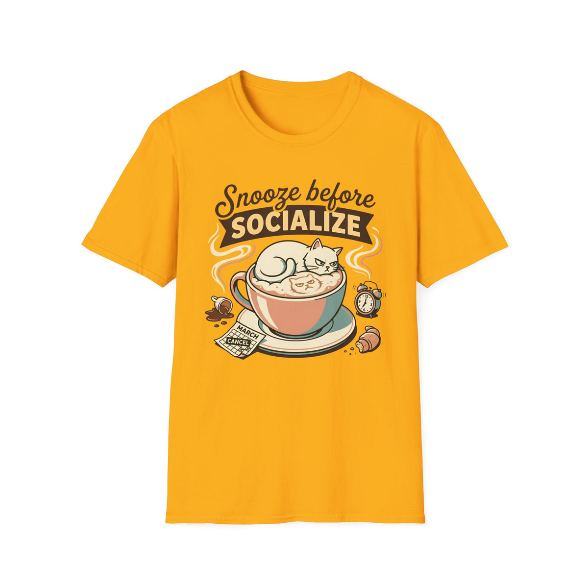 Snooze Before Socialize T-Shirt