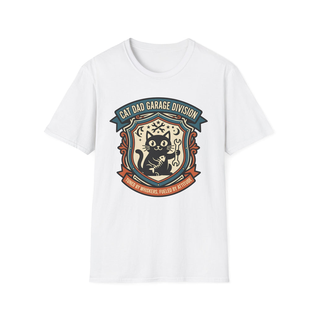 Cat Dad Garage Division T-Shirt
