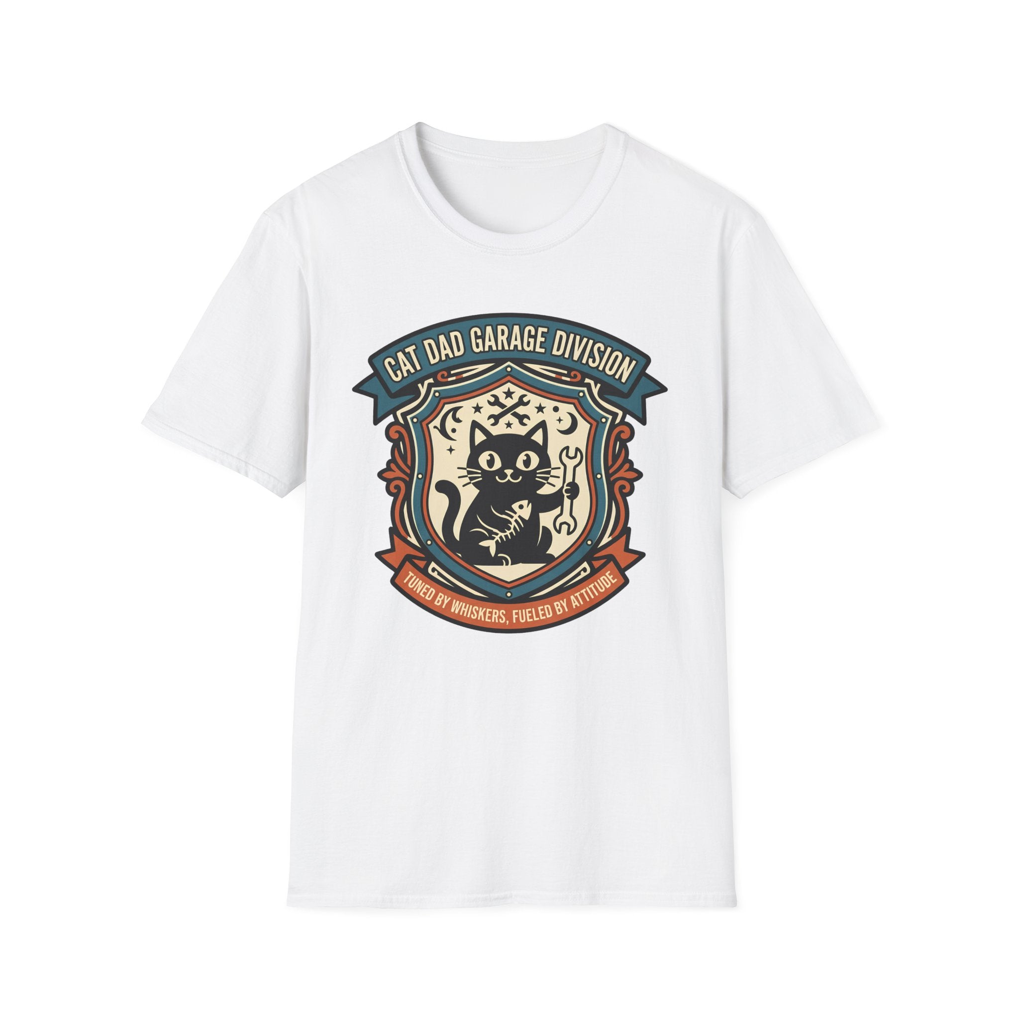 Cat Dad Garage Division T-Shirt