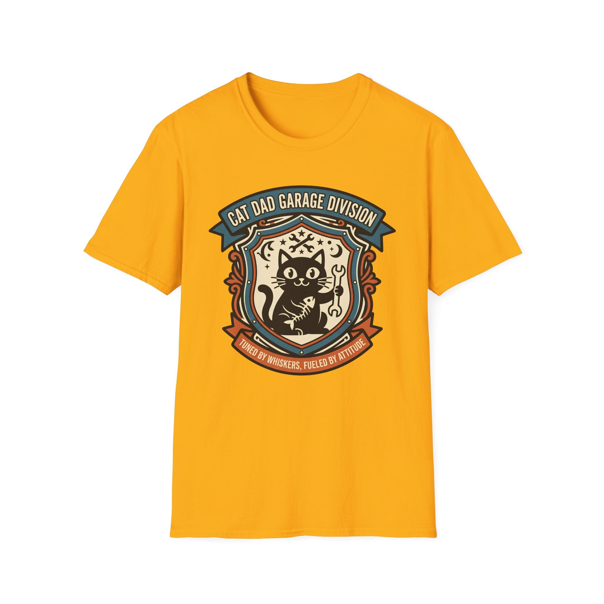 Cat Dad Garage Division T-Shirt