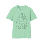 Cat Riding On Bigfoot T-Shirt