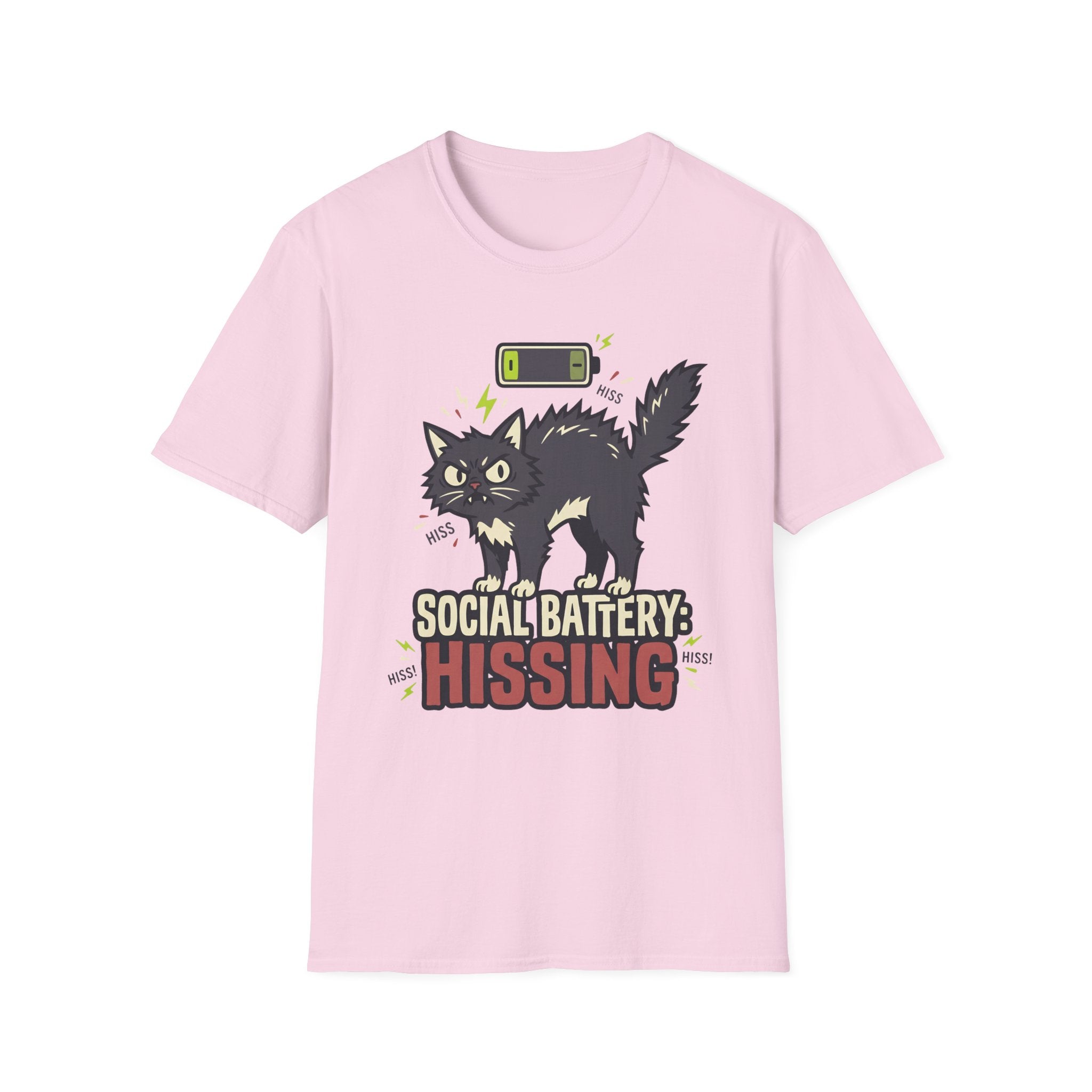 Social Battery: Hissing T-Shirt