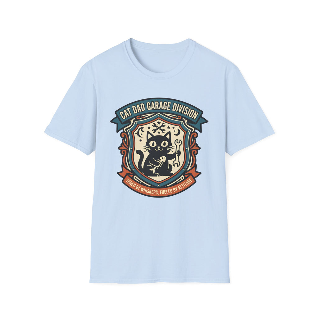 Cat Dad Garage Division T-Shirt