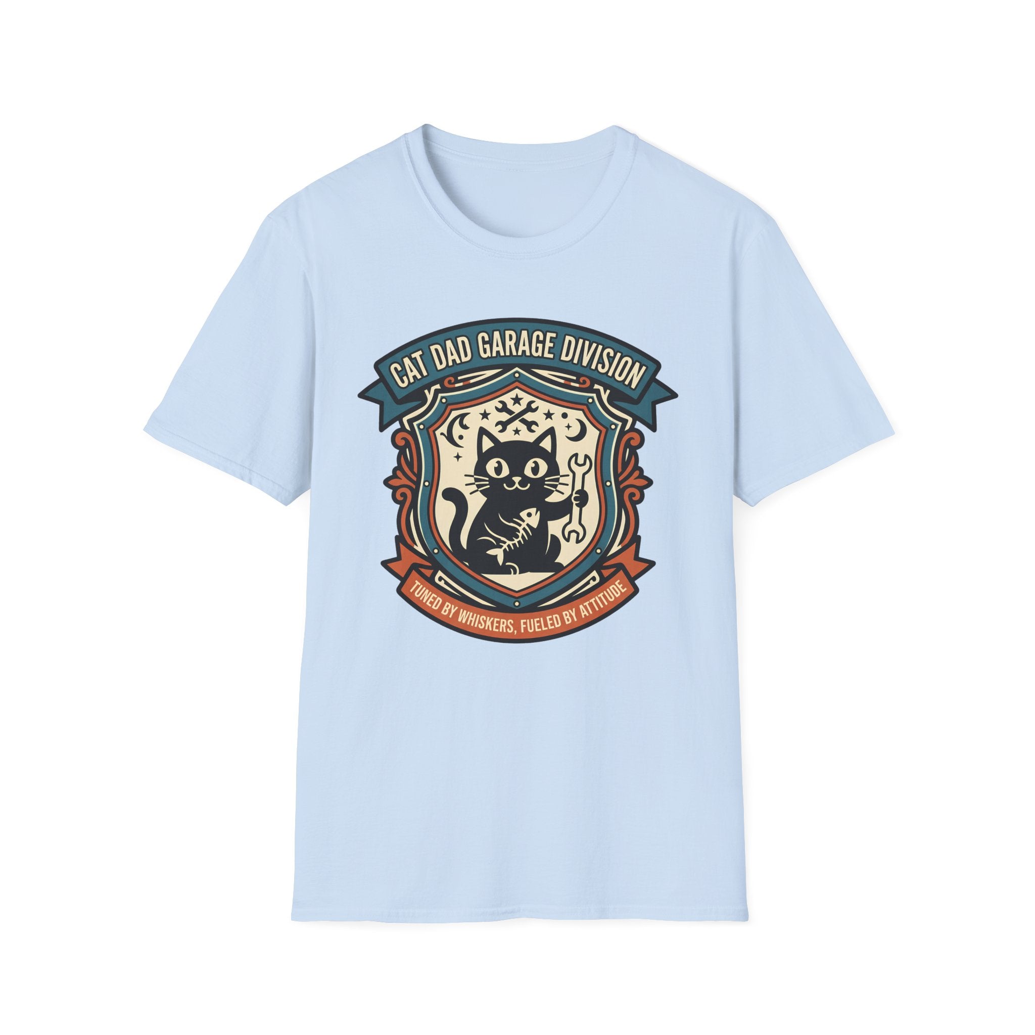 Cat Dad Garage Division T-Shirt