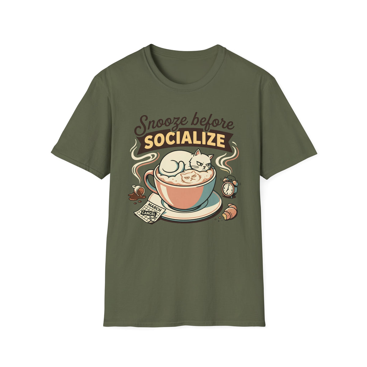 Snooze Before Socialize T-Shirt