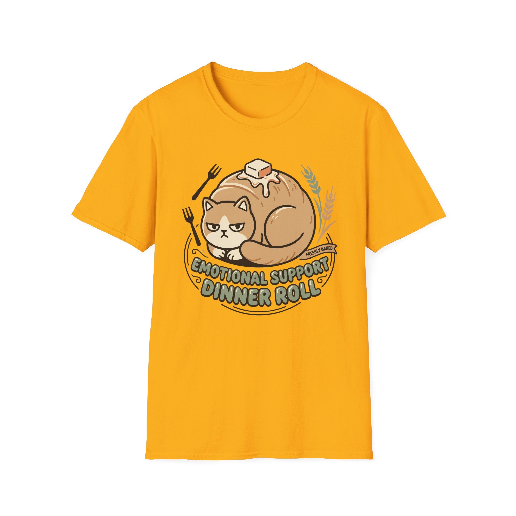 Emotional Support Dinner Roll T-Shirt