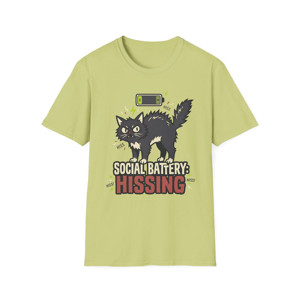 Social Battery: Hissing T-Shirt