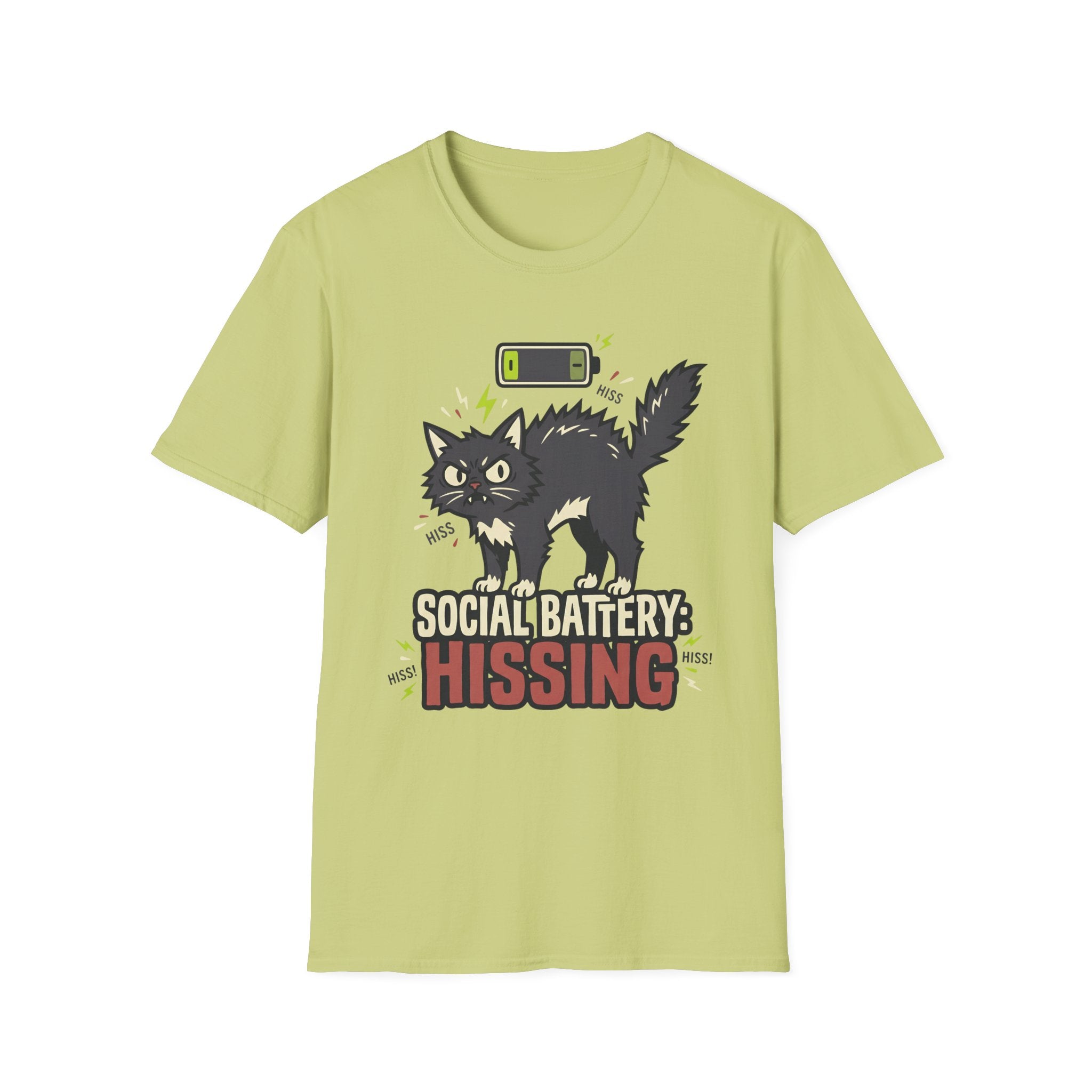 Social Battery: Hissing T-Shirt