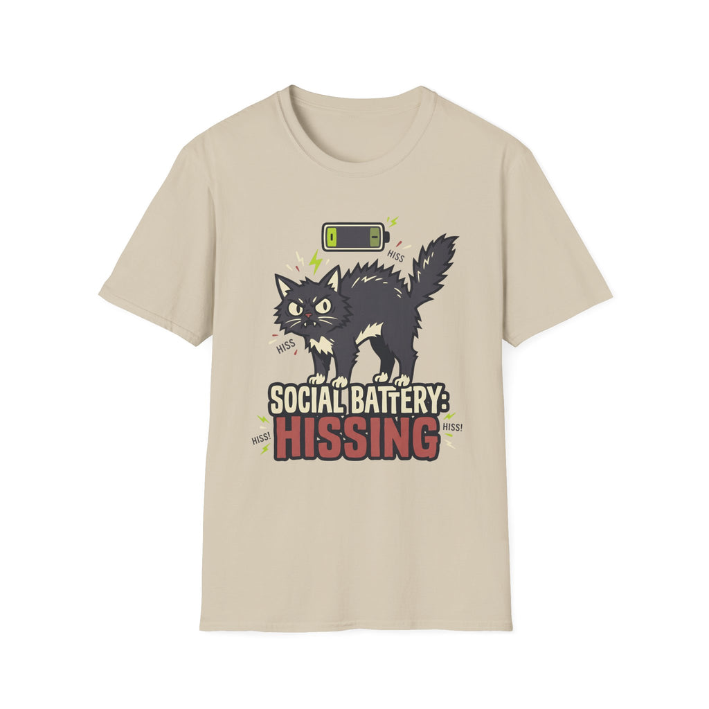 Social Battery: Hissing T-Shirt