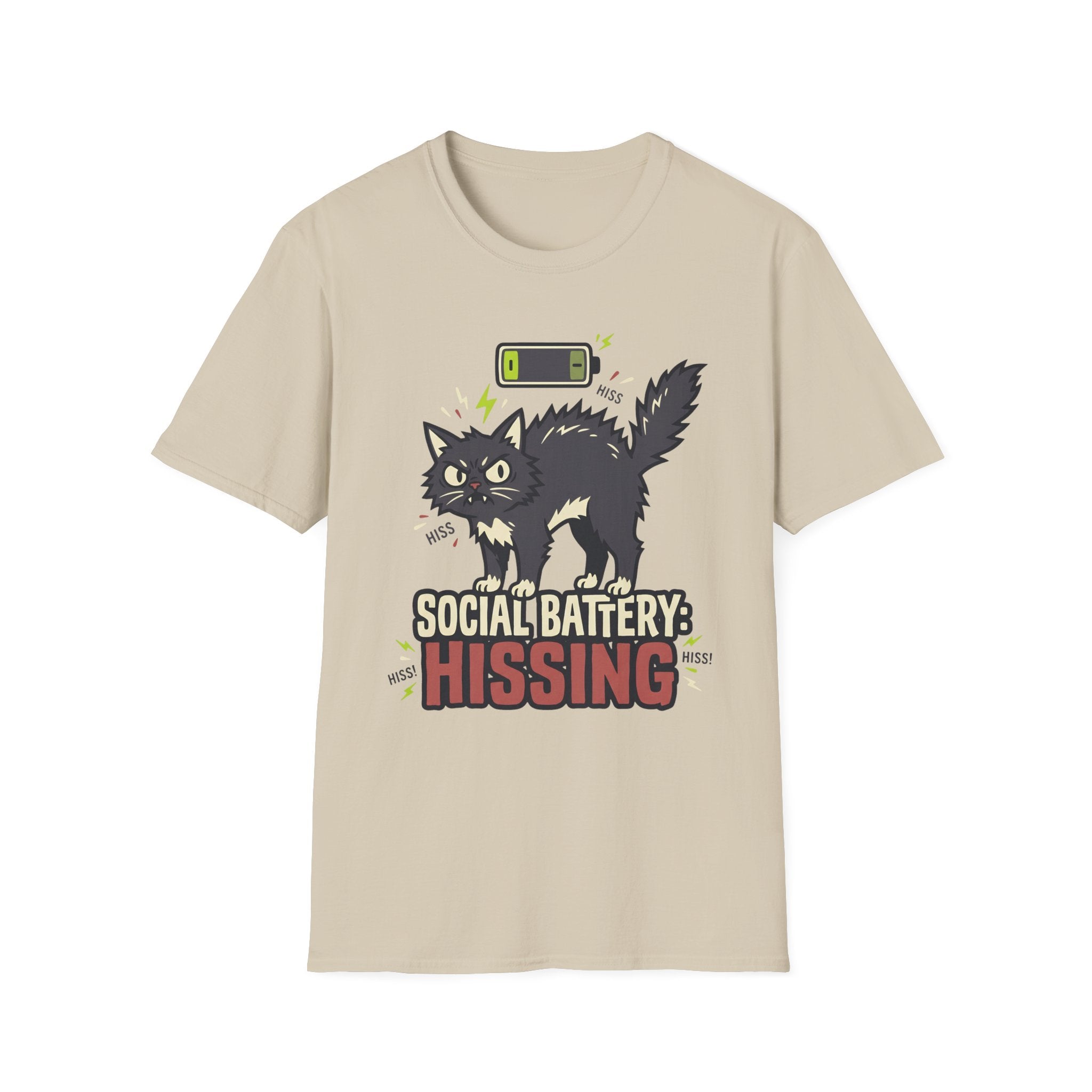 Social Battery: Hissing T-Shirt