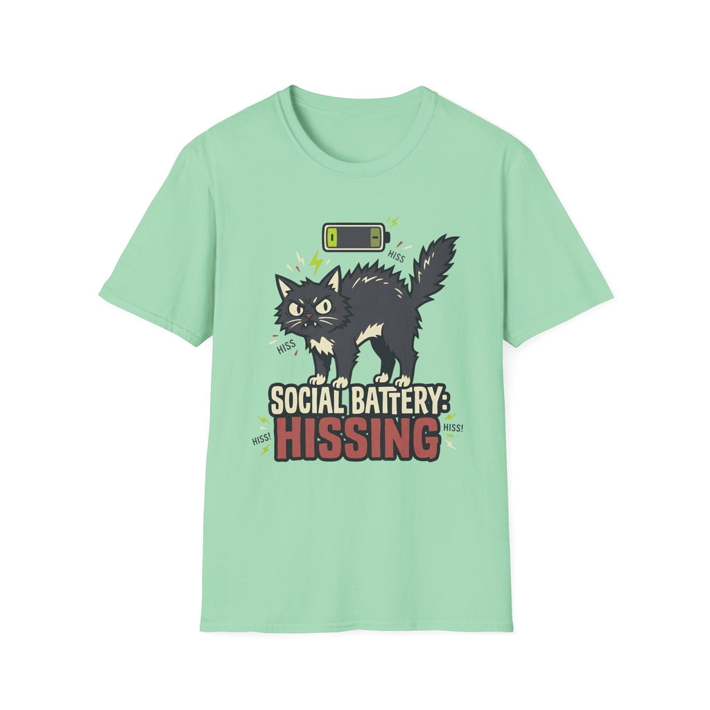 Social Battery: Hissing T-Shirt