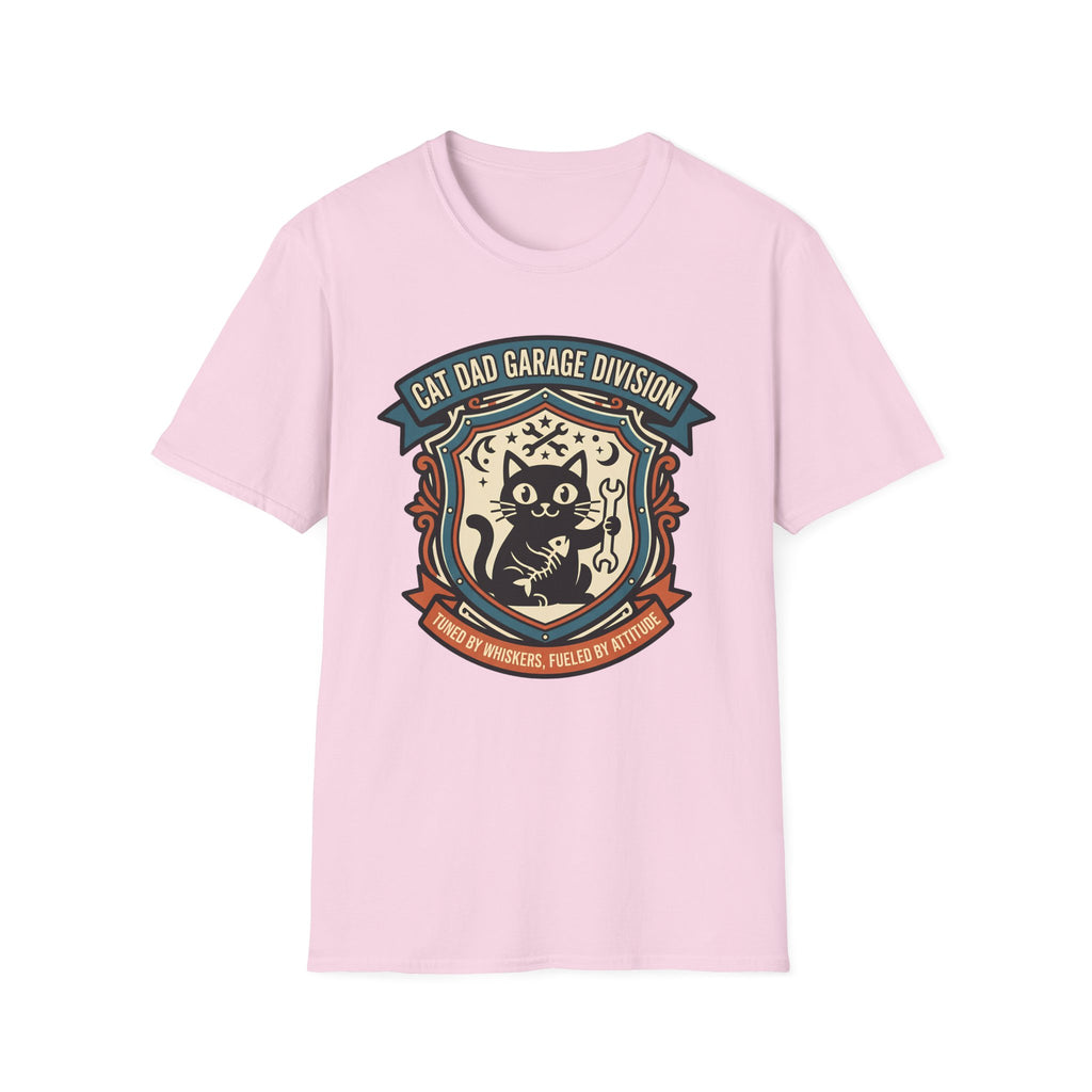 Cat Dad Garage Division T-Shirt