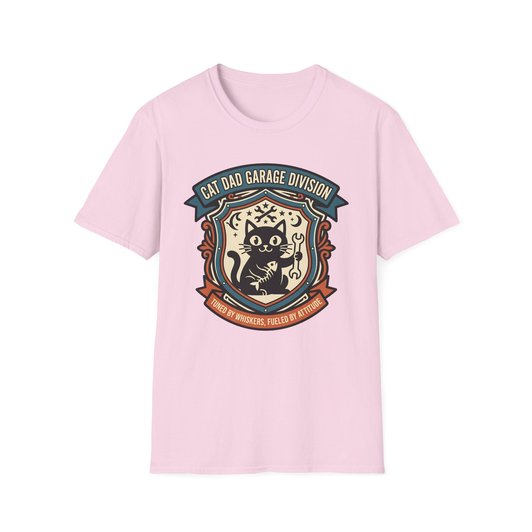 Cat Dad Garage Division T-Shirt