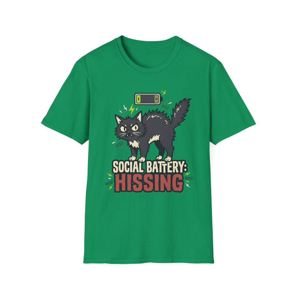 Social Battery: Hissing T-Shirt