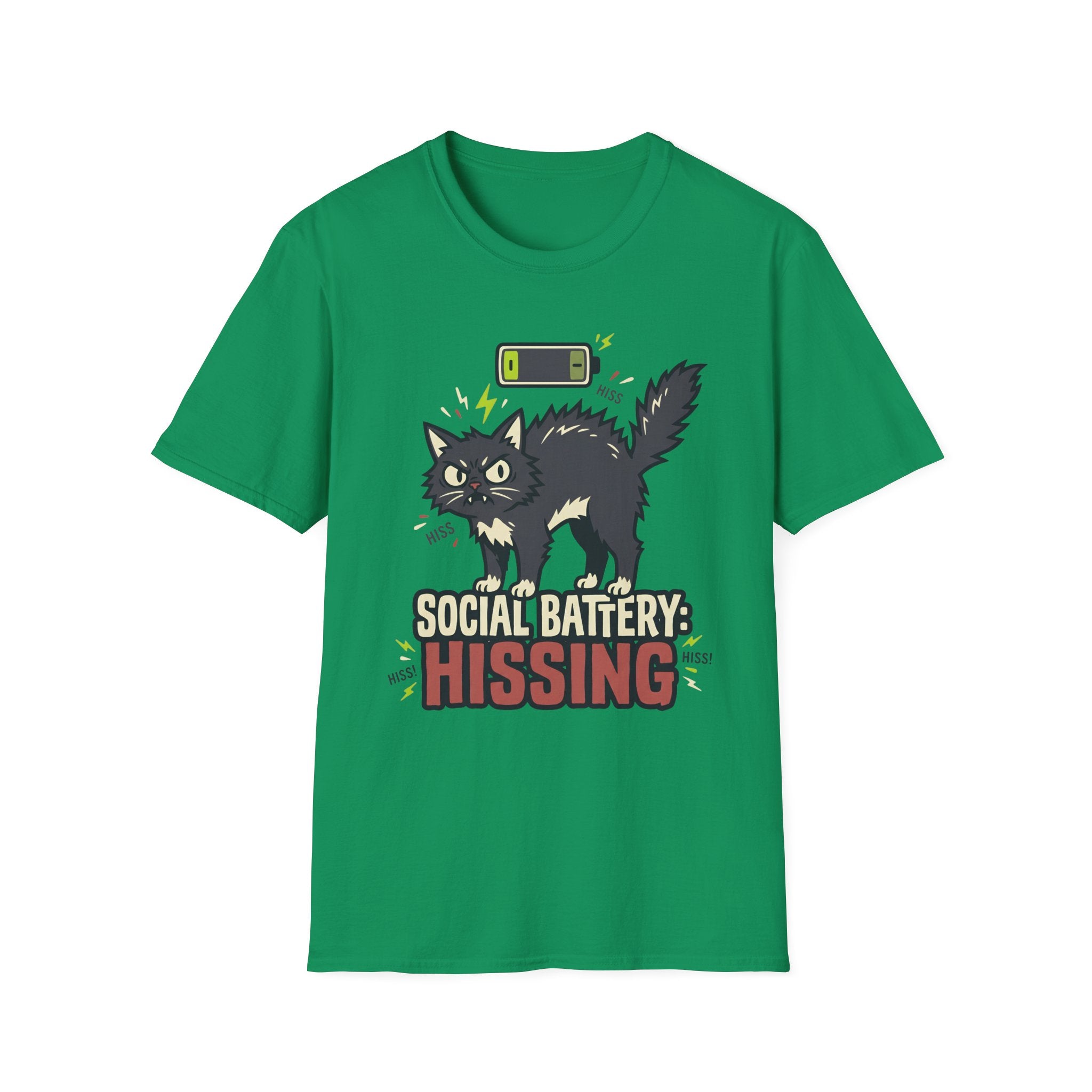 Social Battery: Hissing T-Shirt