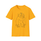 Cat Riding On Bigfoot T-Shirt