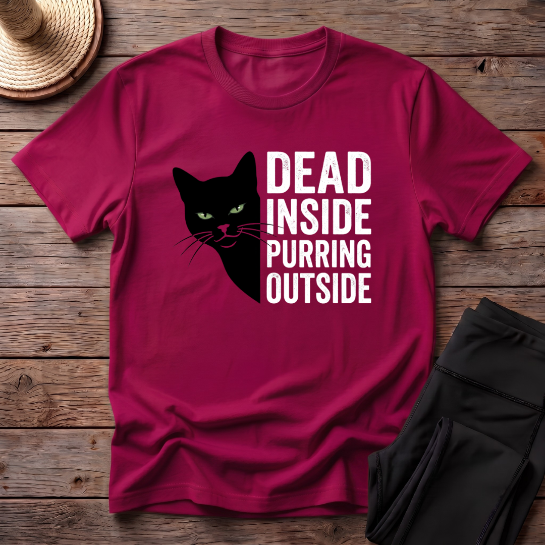 Dead Inside Purring Outside T-Shirt