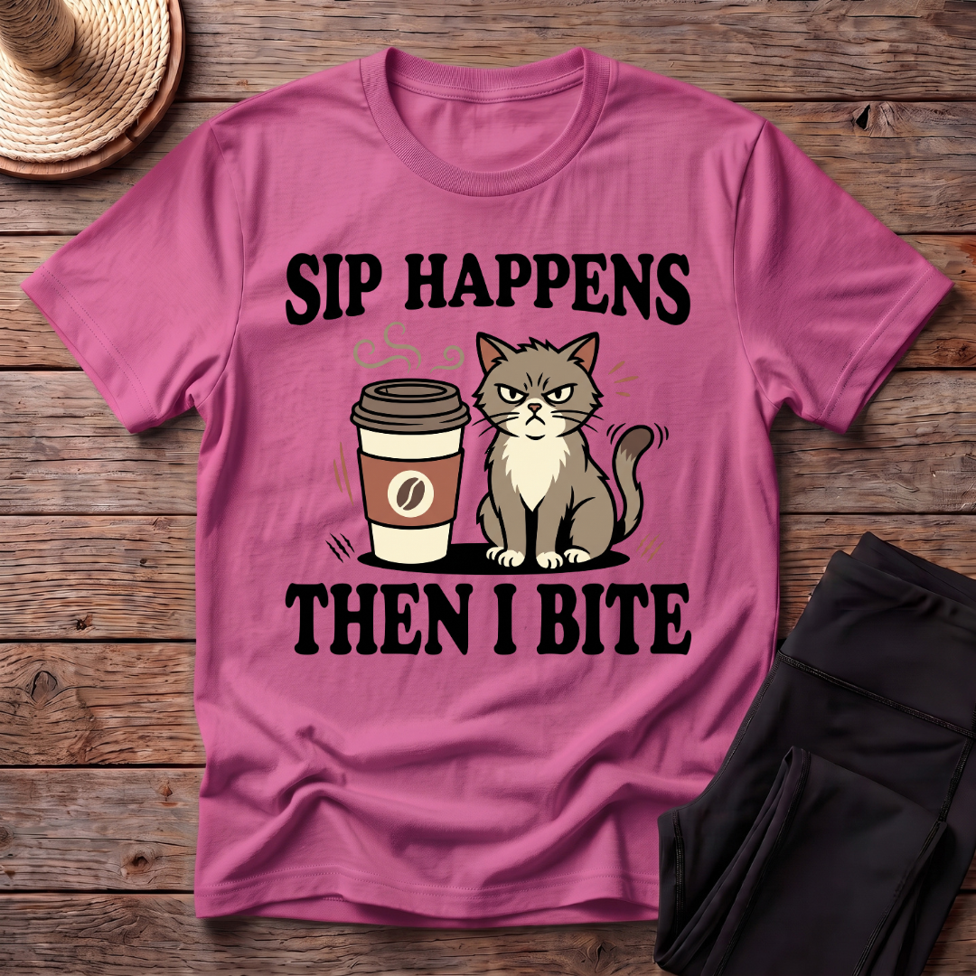Sip Happens Then I Bite T-Shirt