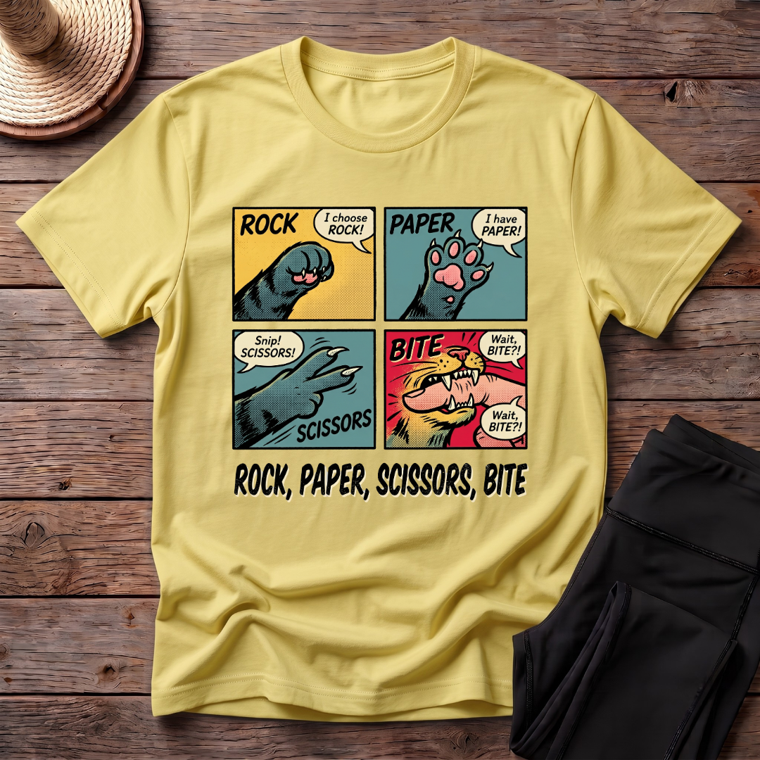 Rock Paper Scissors Bite T-Shirt