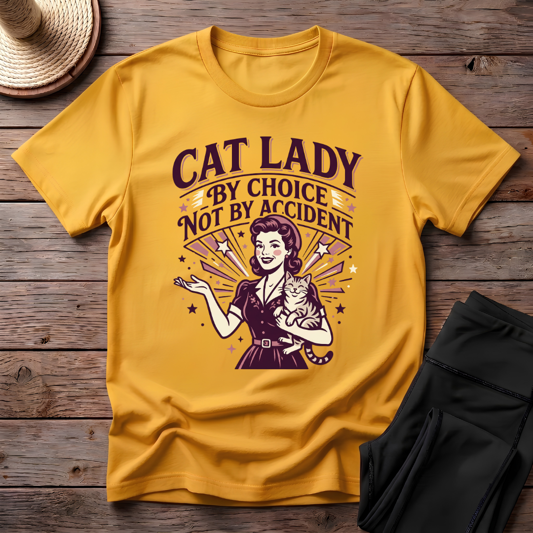 Cat Lady By Choice Not By Accident T-Shirt