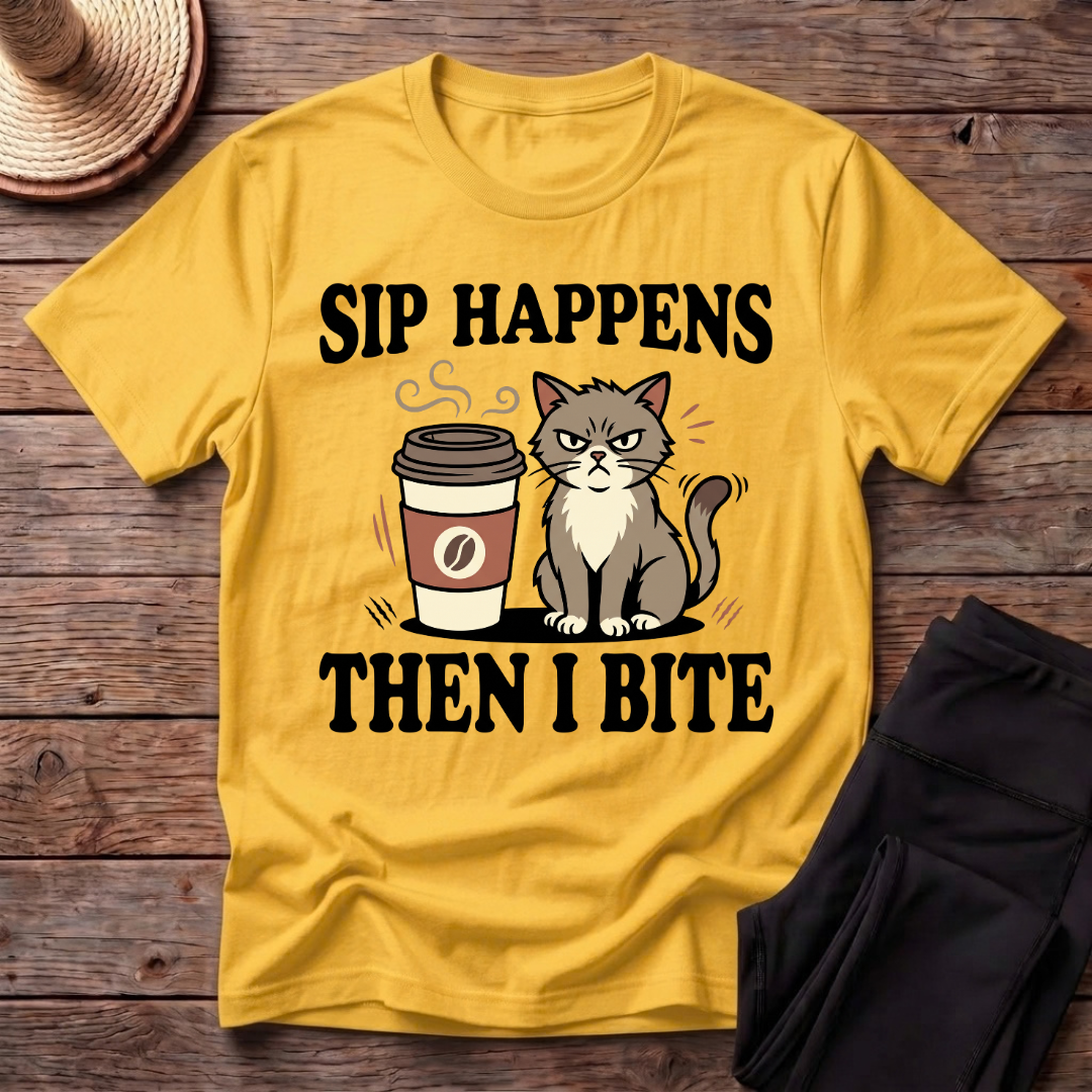 Sip Happens Then I Bite T-Shirt