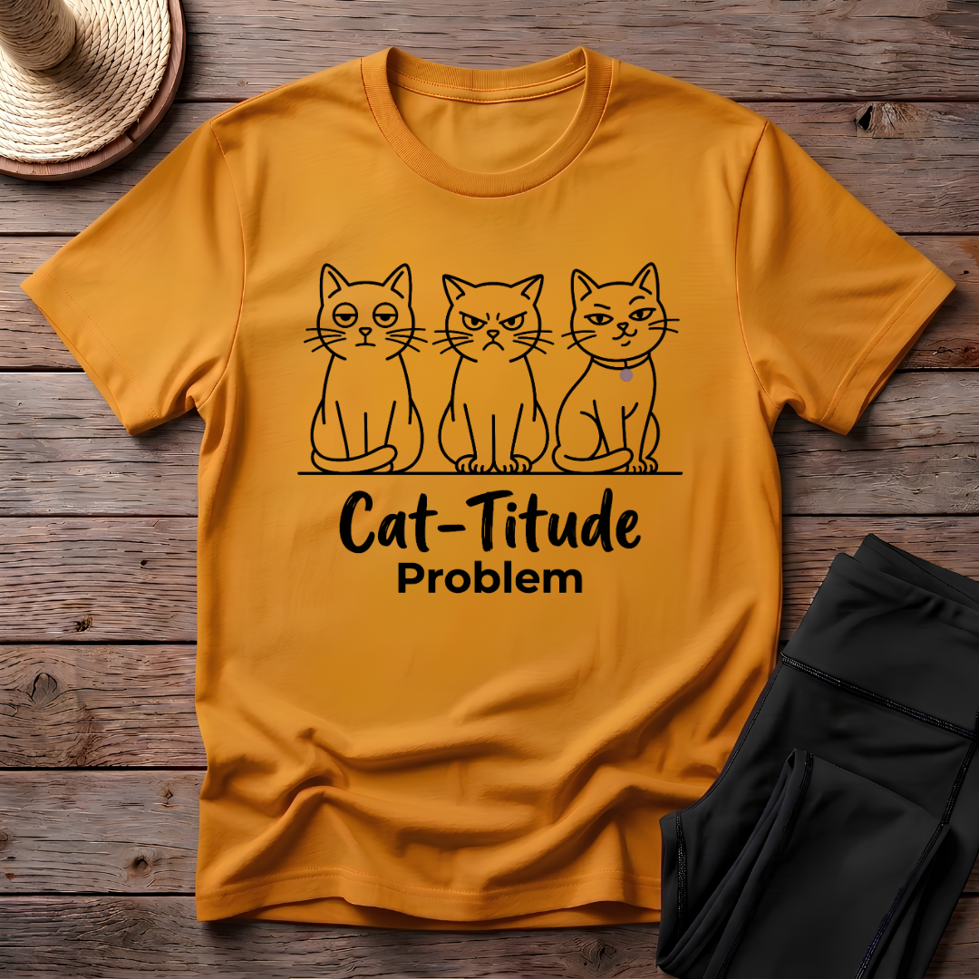 Cat-titude Problem T-Shirt