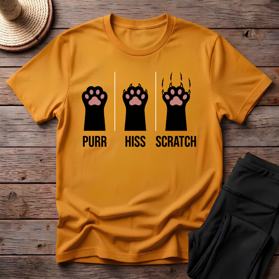 Purr Hiss Scratch T-Shirt