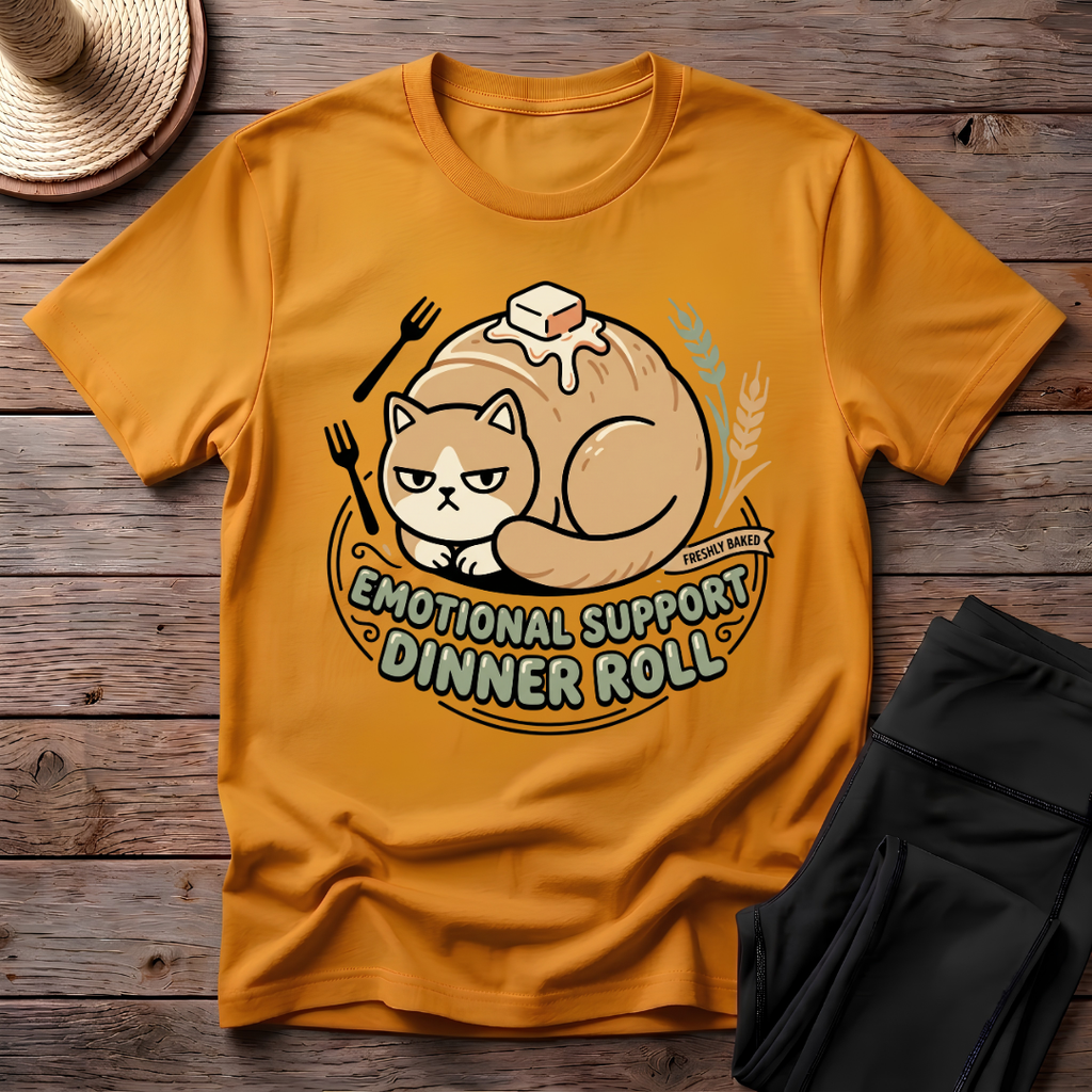 Emotional Support Dinner Roll T-Shirt