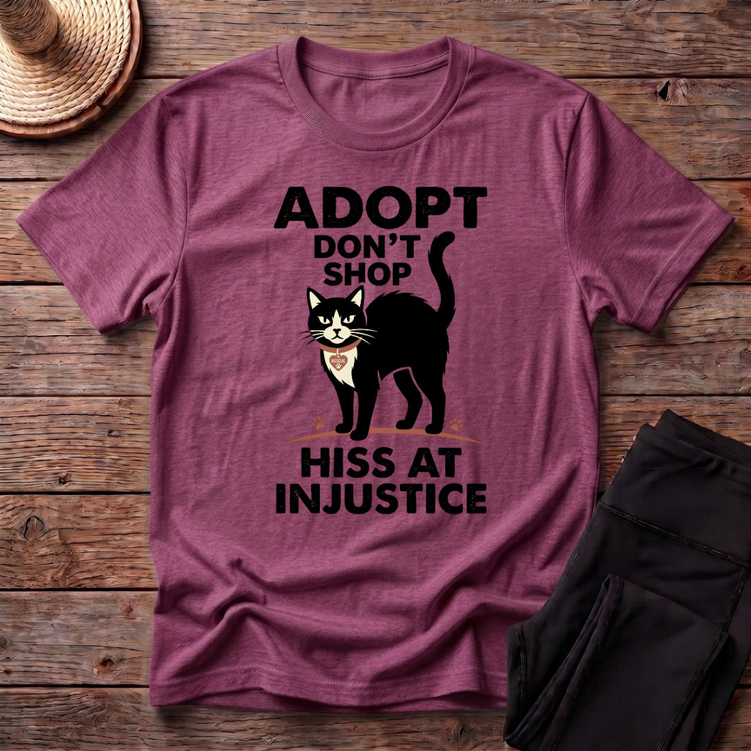 Adopt Don't Shop Hiss At Injustice T-Shirt