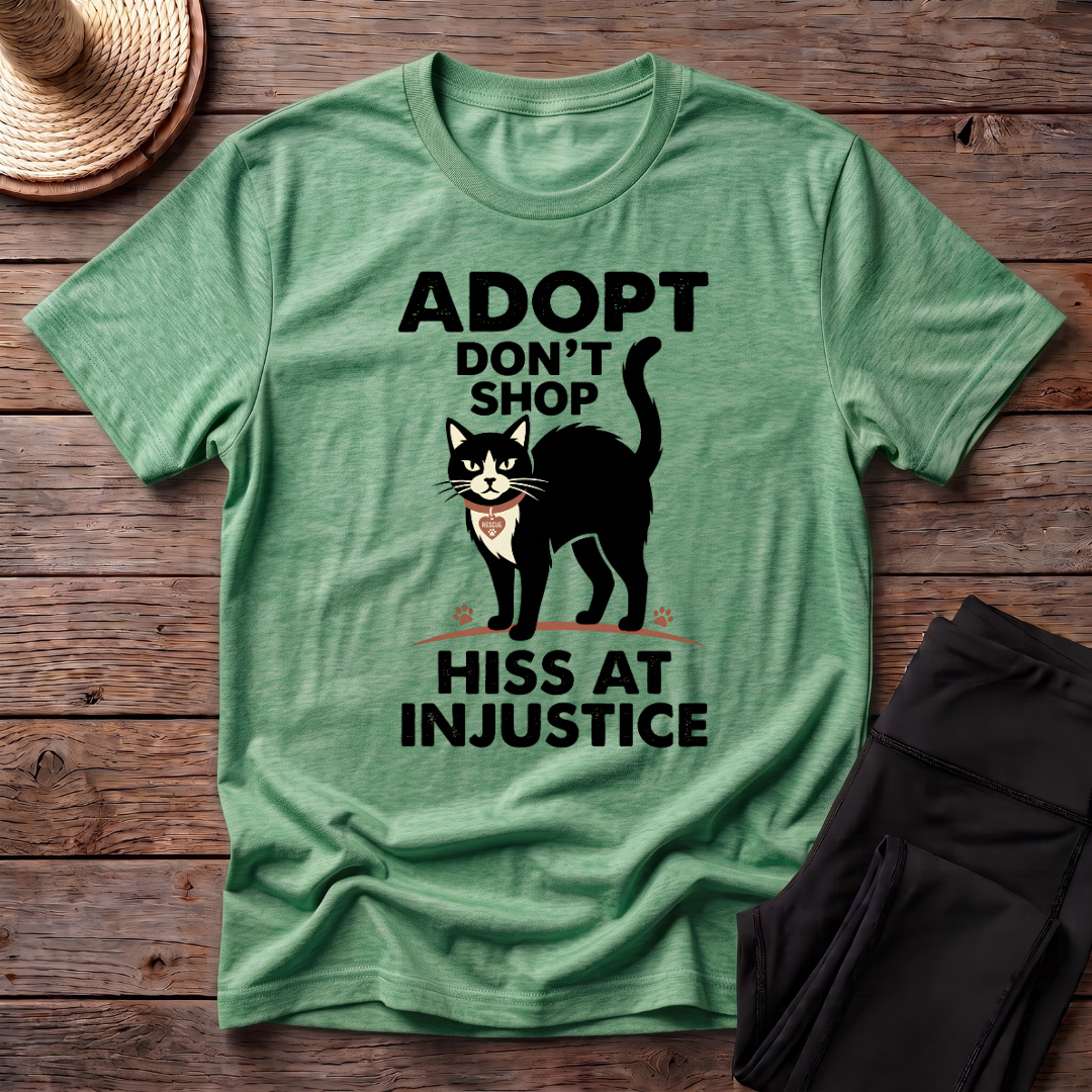 Adopt Don't Shop Hiss At Injustice T-Shirt