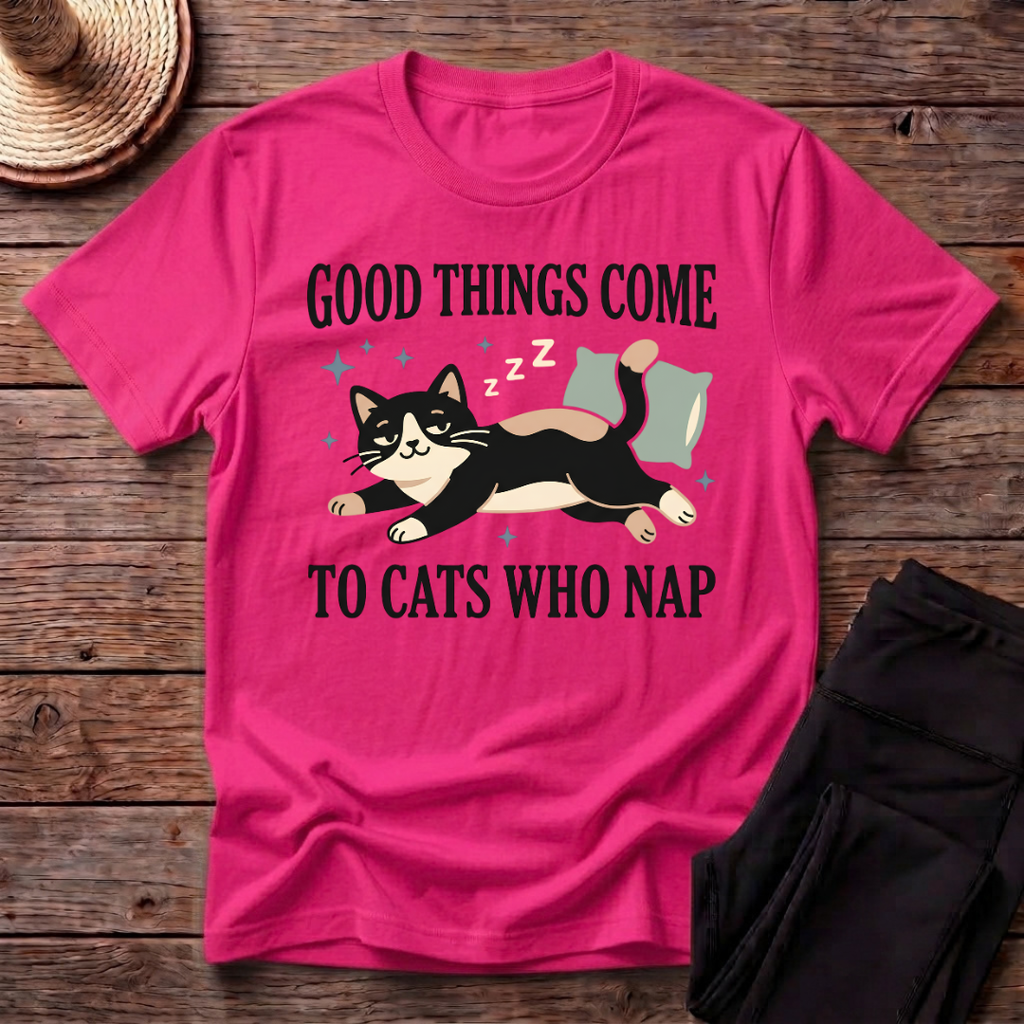 Good Things Come To Cats Who Take Nap T-Shirt