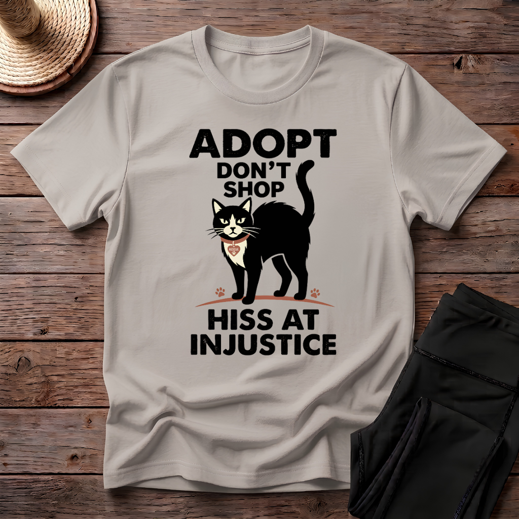 Adopt Don't Shop Hiss At Injustice T-Shirt