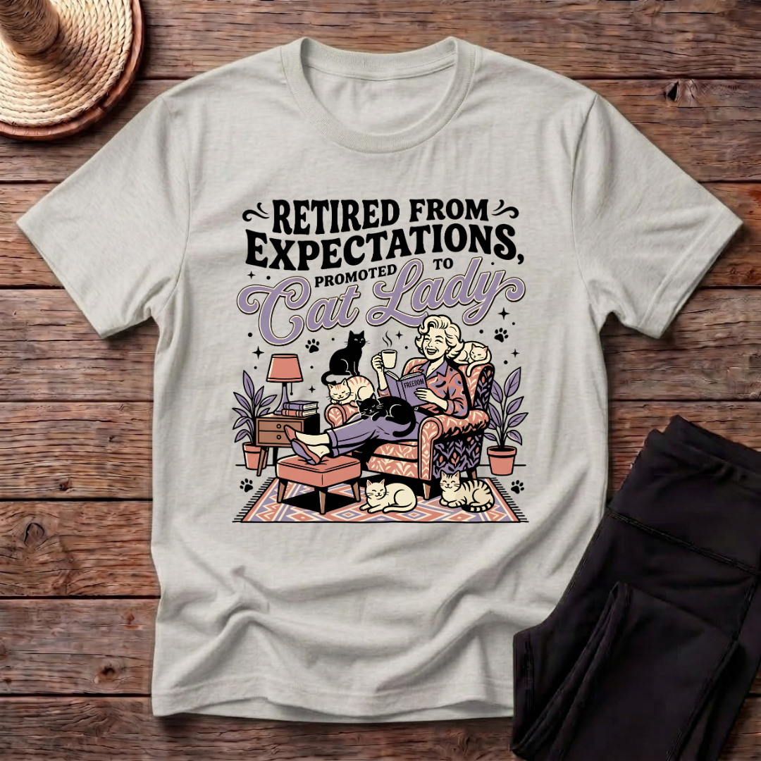 Promoted To Cat Lady T-Shirt