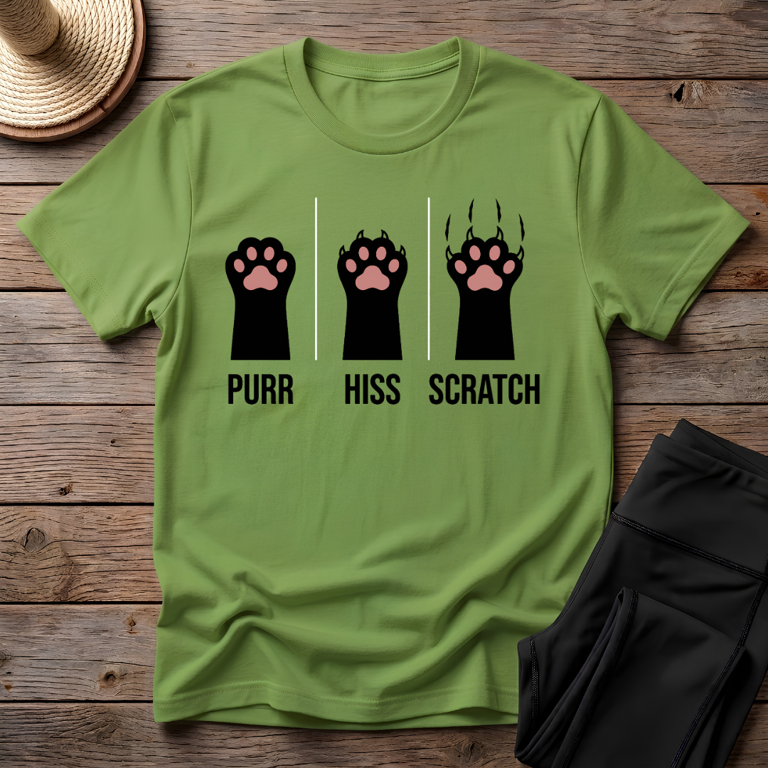 Purr Hiss Scratch T-Shirt
