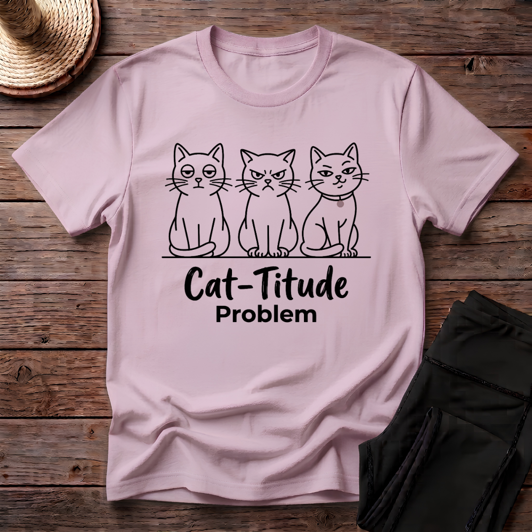 Cat-titude Problem T-Shirt