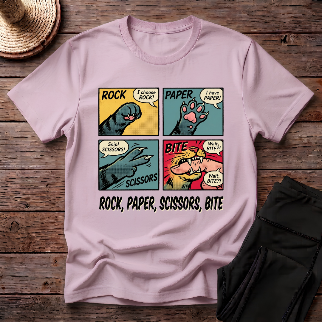 Rock Paper Scissors Bite T-Shirt