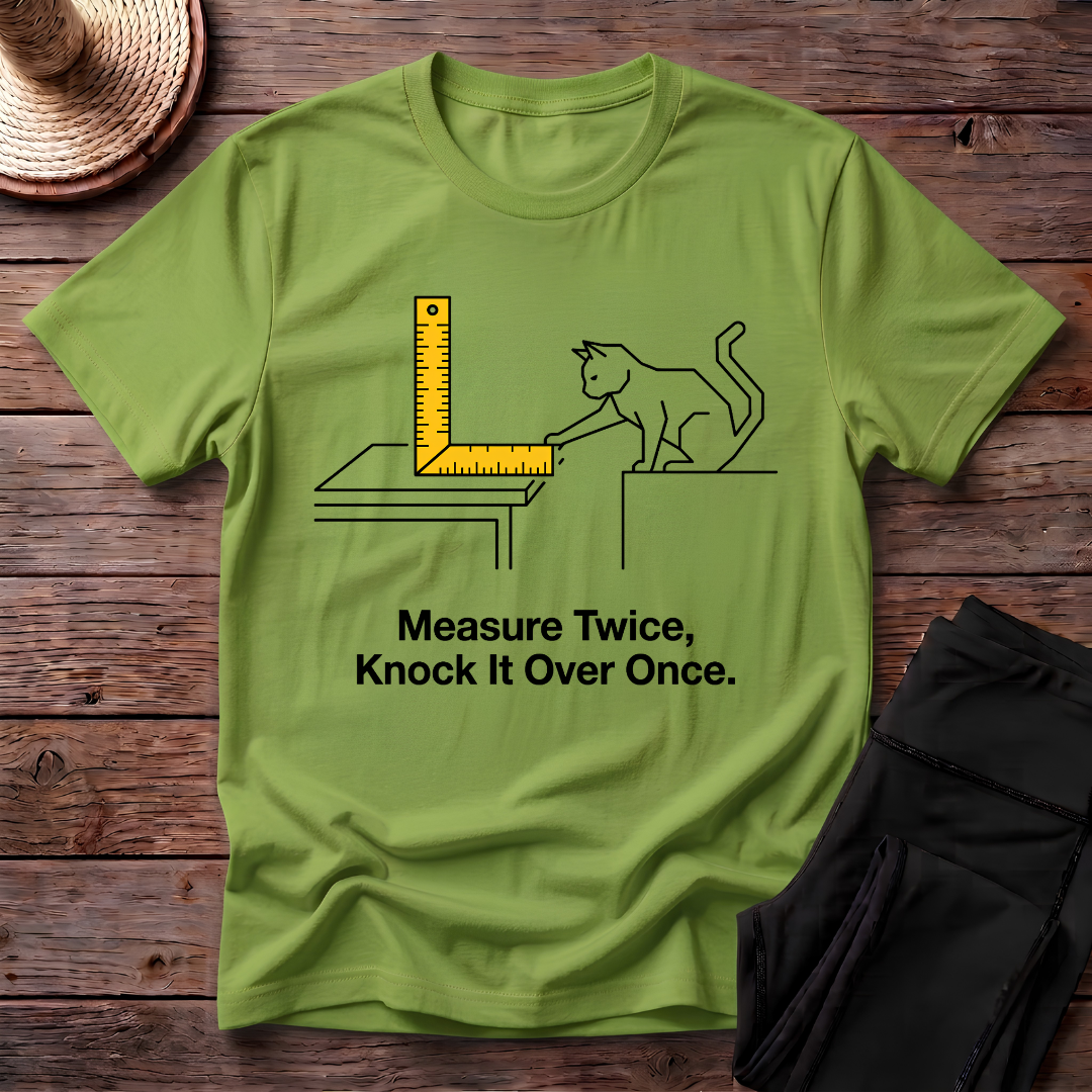 Measure Twice, Knock It Over Once T-Shirt