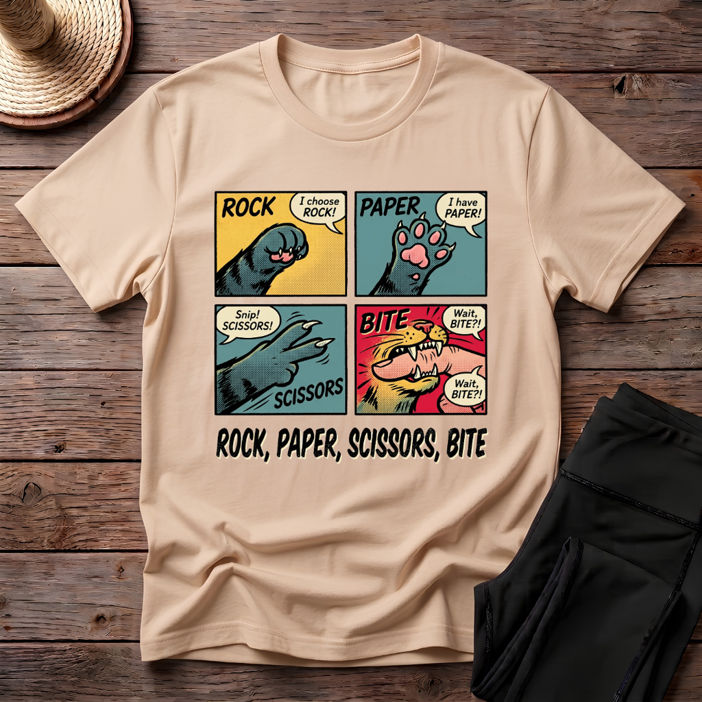 Rock Paper Scissors Bite T-Shirt