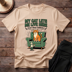 My Cat Lets Me Live Here T-Shirt