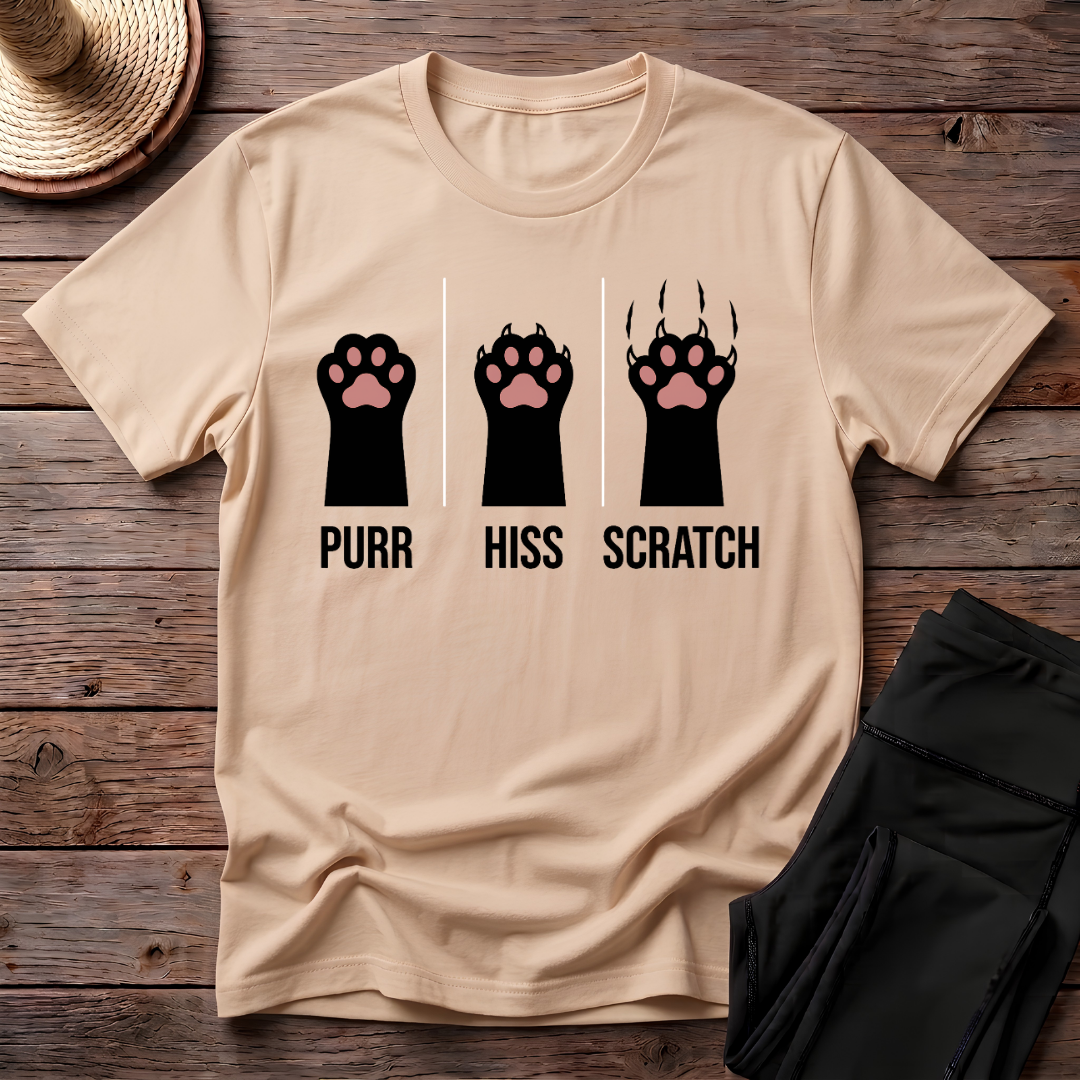 Purr Hiss Scratch T-Shirt