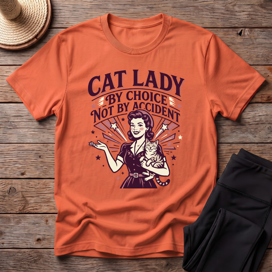 Cat Lady By Choice Not By Accident T-Shirt