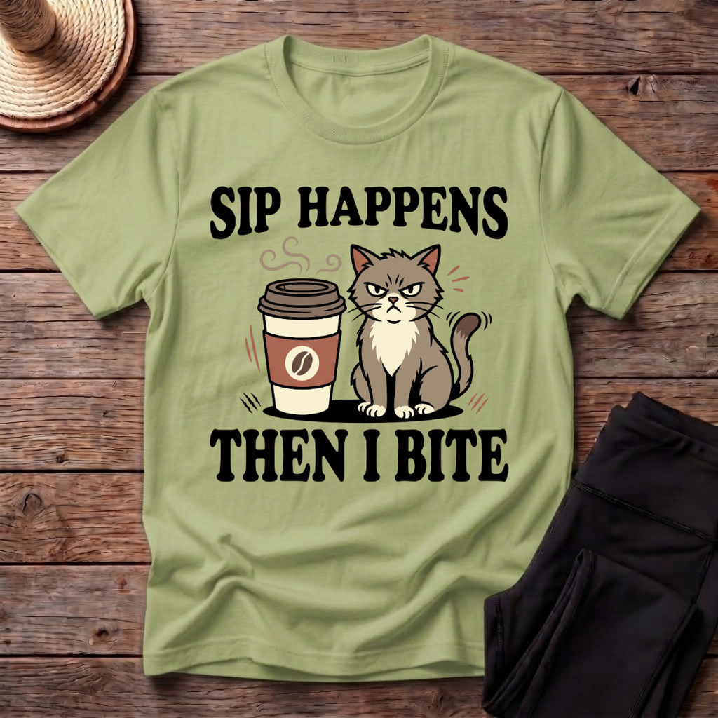 Sip Happens Then I Bite T-Shirt