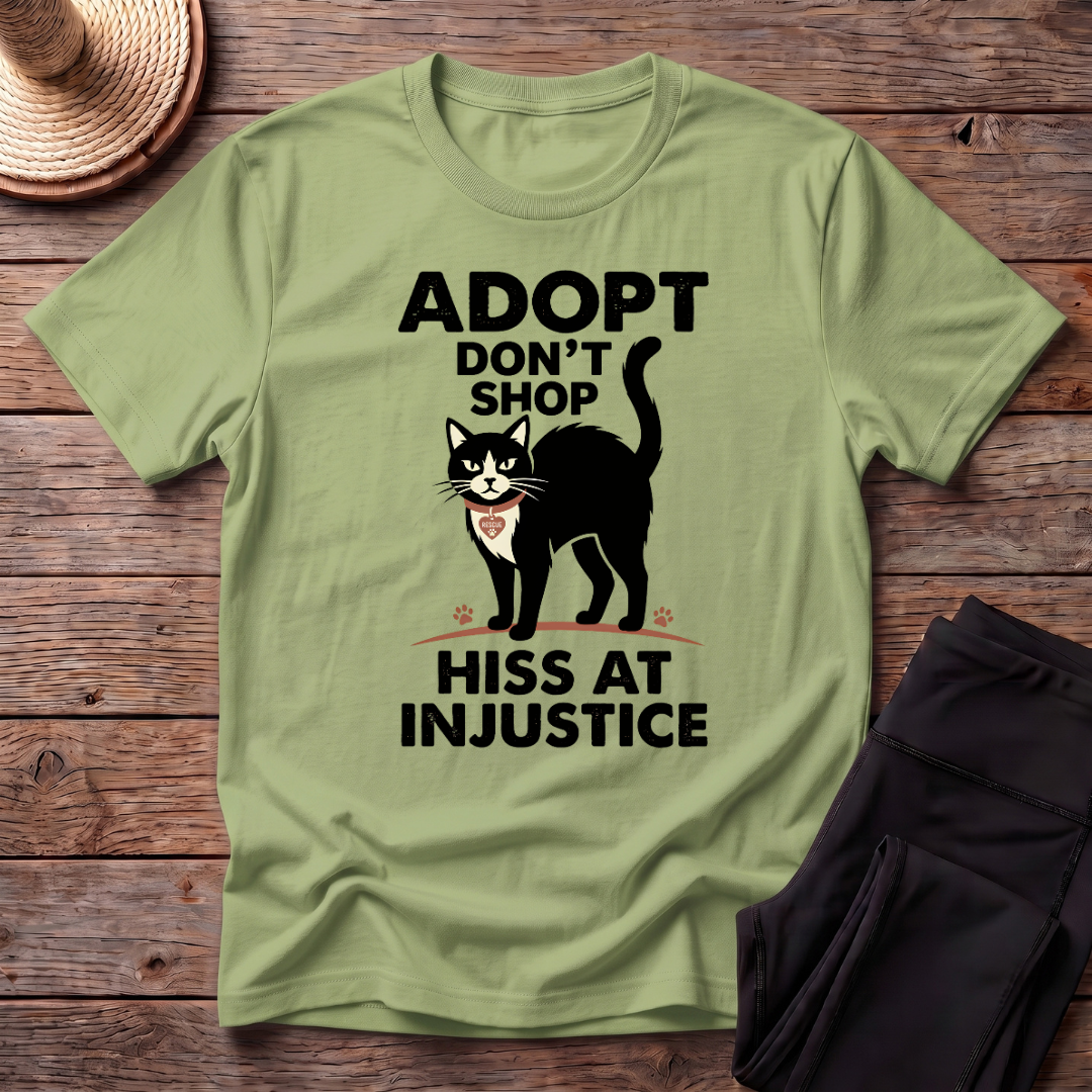 Adopt Don't Shop Hiss At Injustice T-Shirt