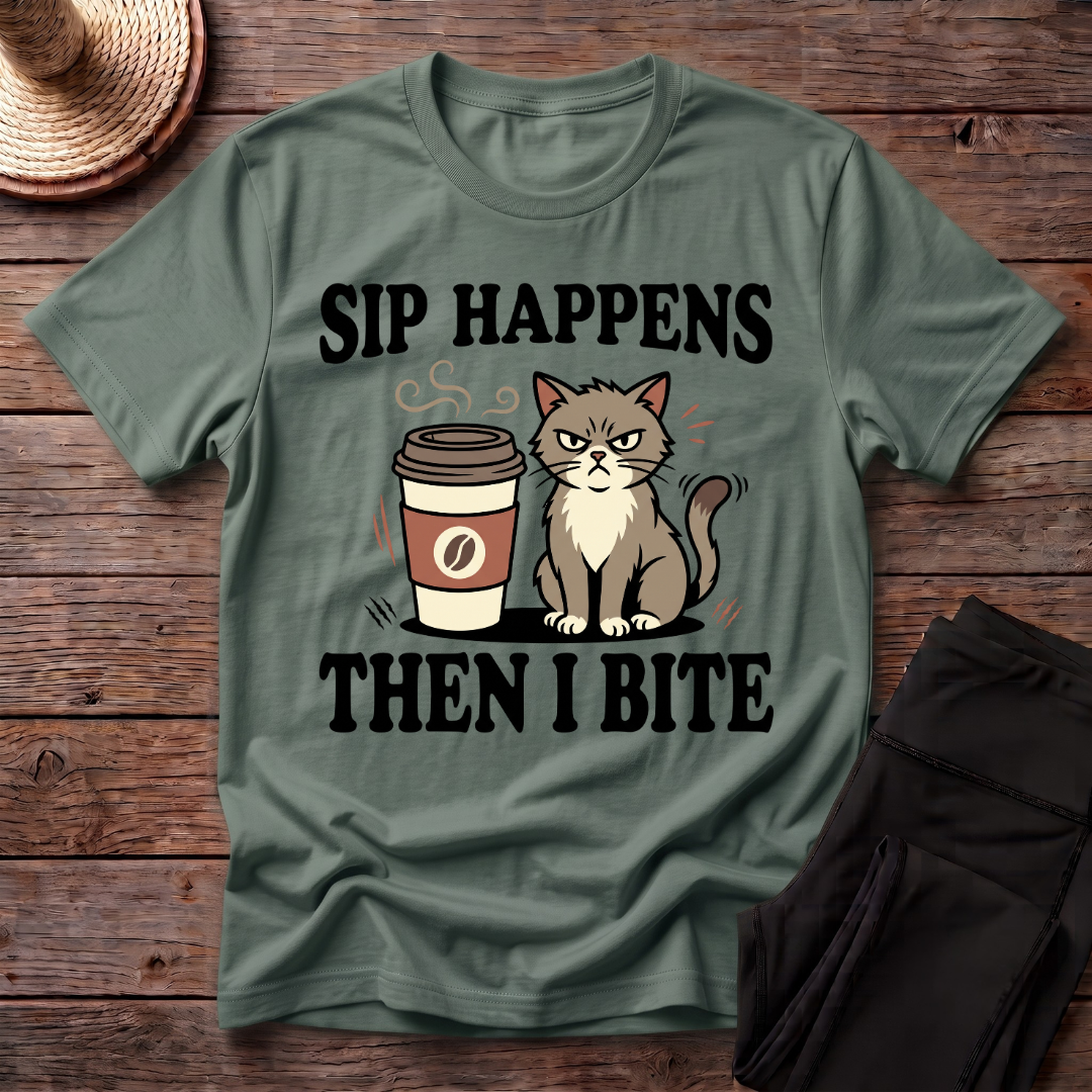 Sip Happens Then I Bite T-Shirt