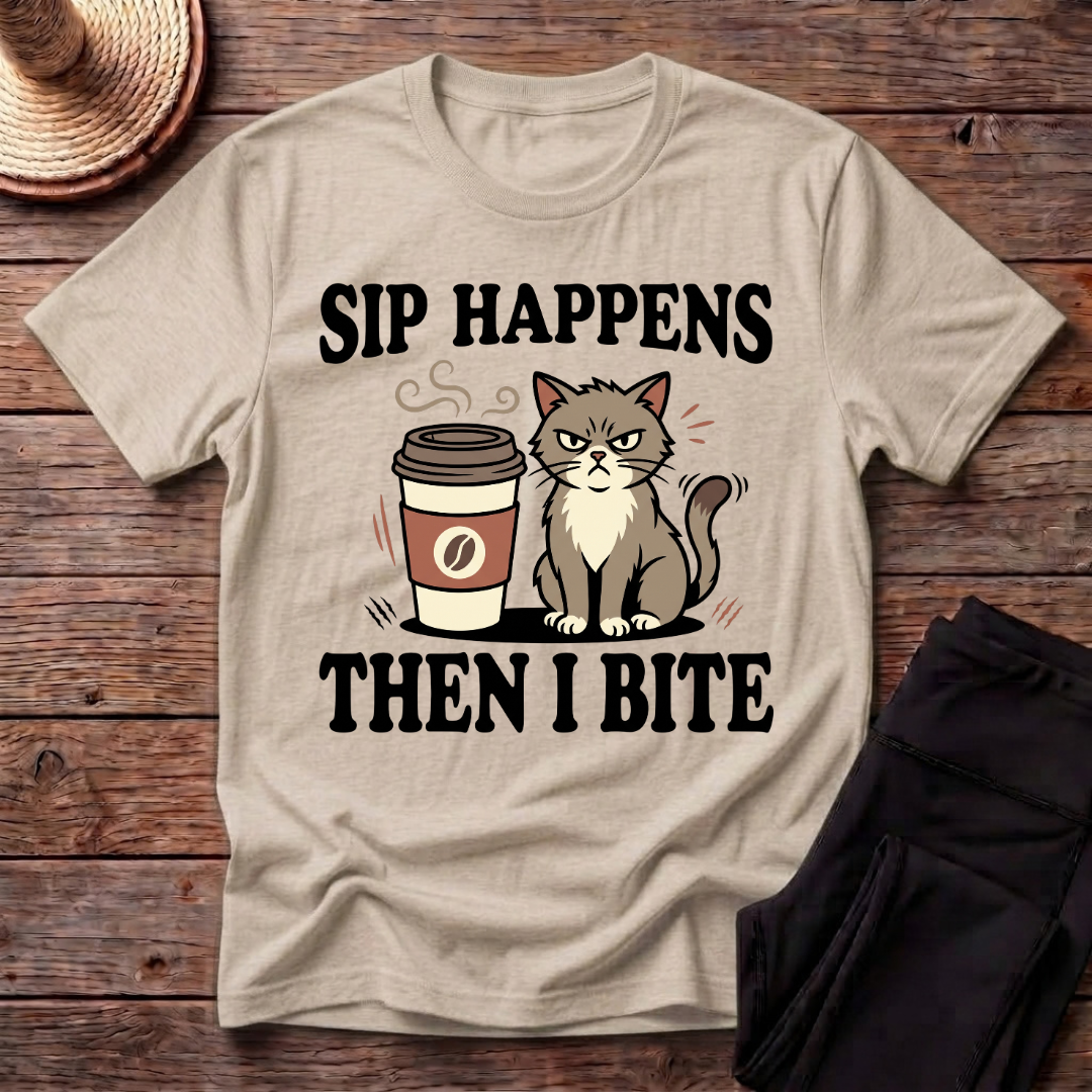 Sip Happens Then I Bite T-Shirt