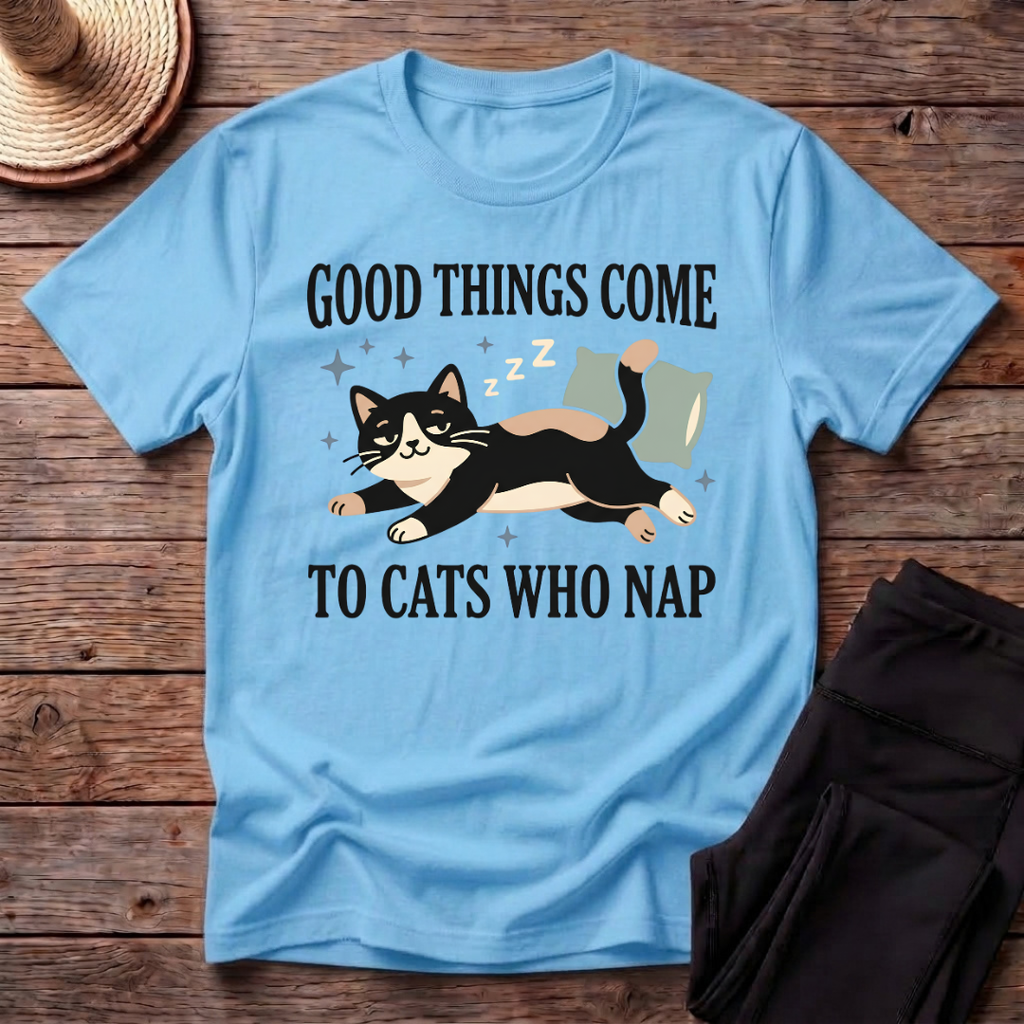 Good Things Come To Cats Who Take Nap T-Shirt
